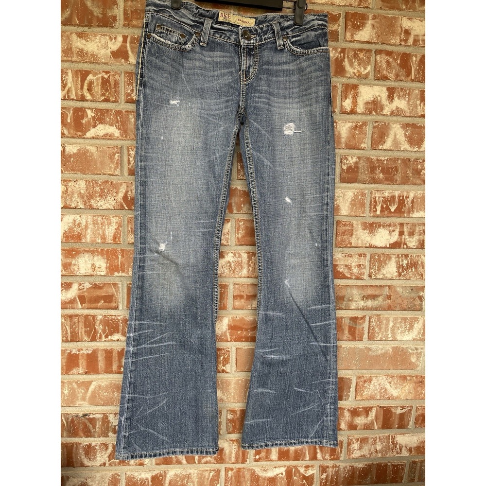 BKE Buckle Sabrina Women‎ Jeans 27x33 1/2 Boot Cut Cowgirl Mid Rise EUC